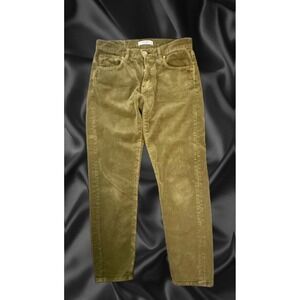Moussy Vintage pants Olive Green Corduroy  Made in Japan Size 26 025EAC11-2450